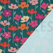 FRENCH TERRY FLEURS VERT FONCÉ (thumbnail) #4