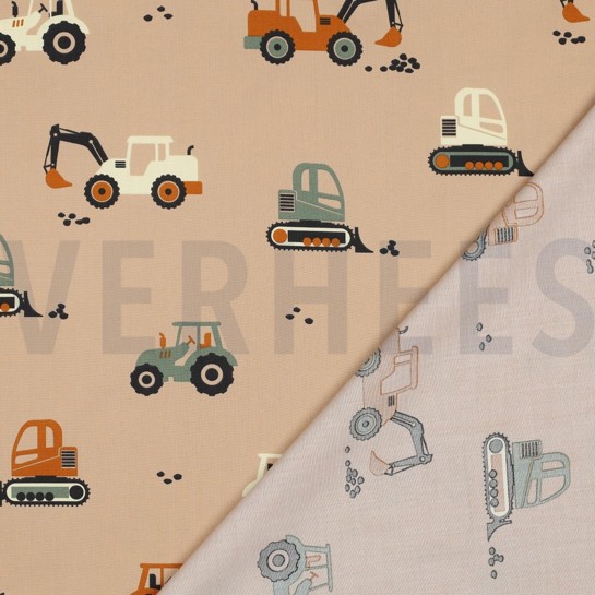 KATOENEN POPLIN VOERTUIGEN BEIGE #7