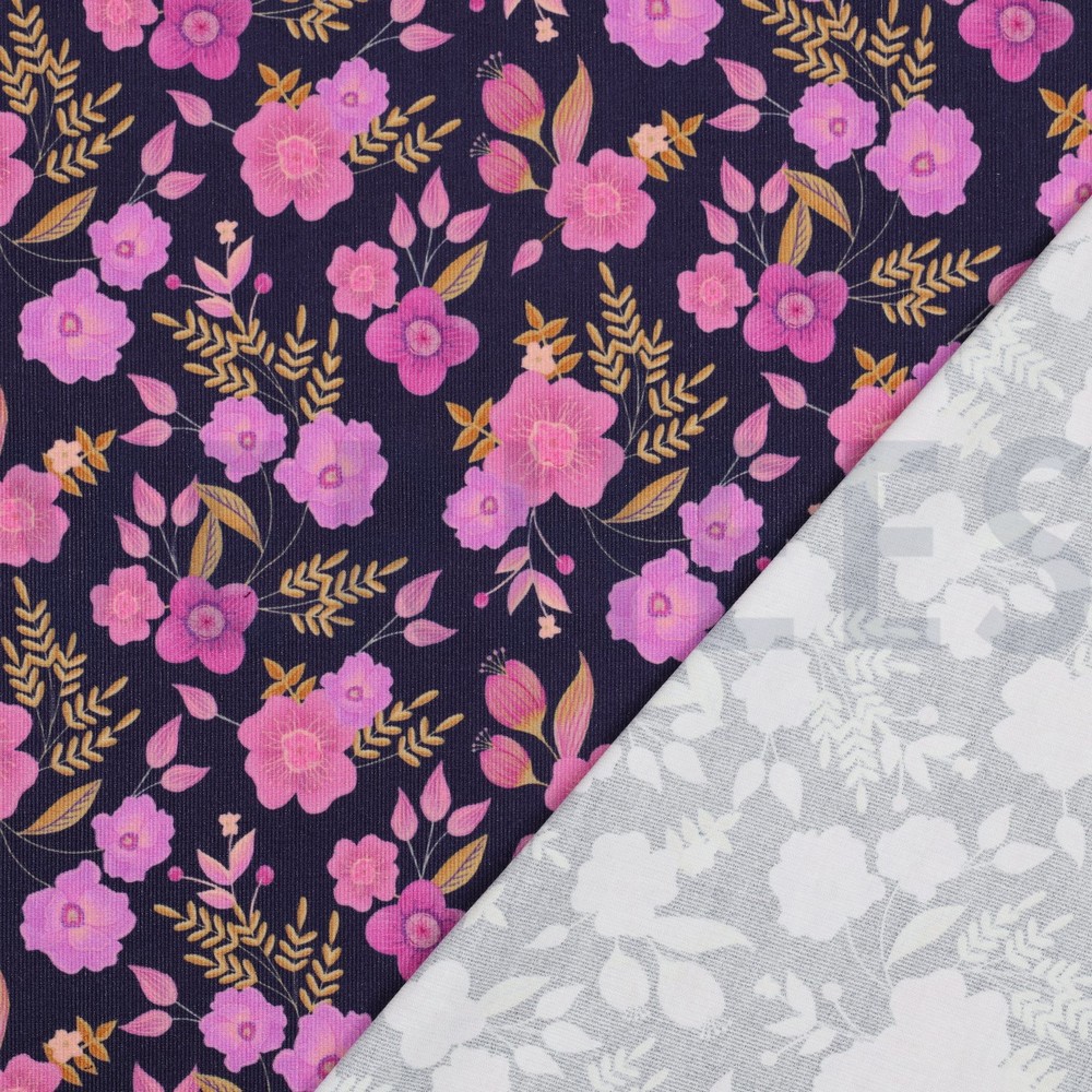 BABYCORD DIGITAL FLOWERS NAVY #7