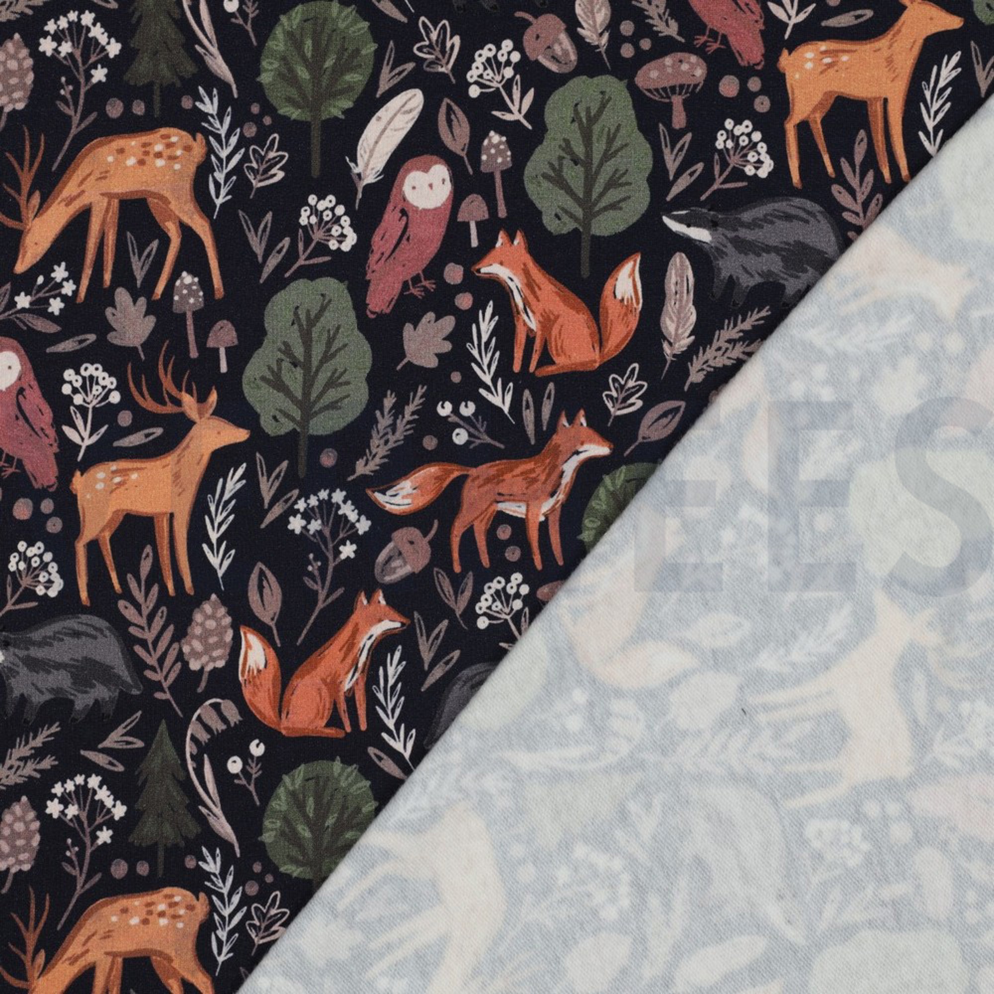 SWEAT DIGITAL FOREST ANIMALS NAVY (high resolution) #4