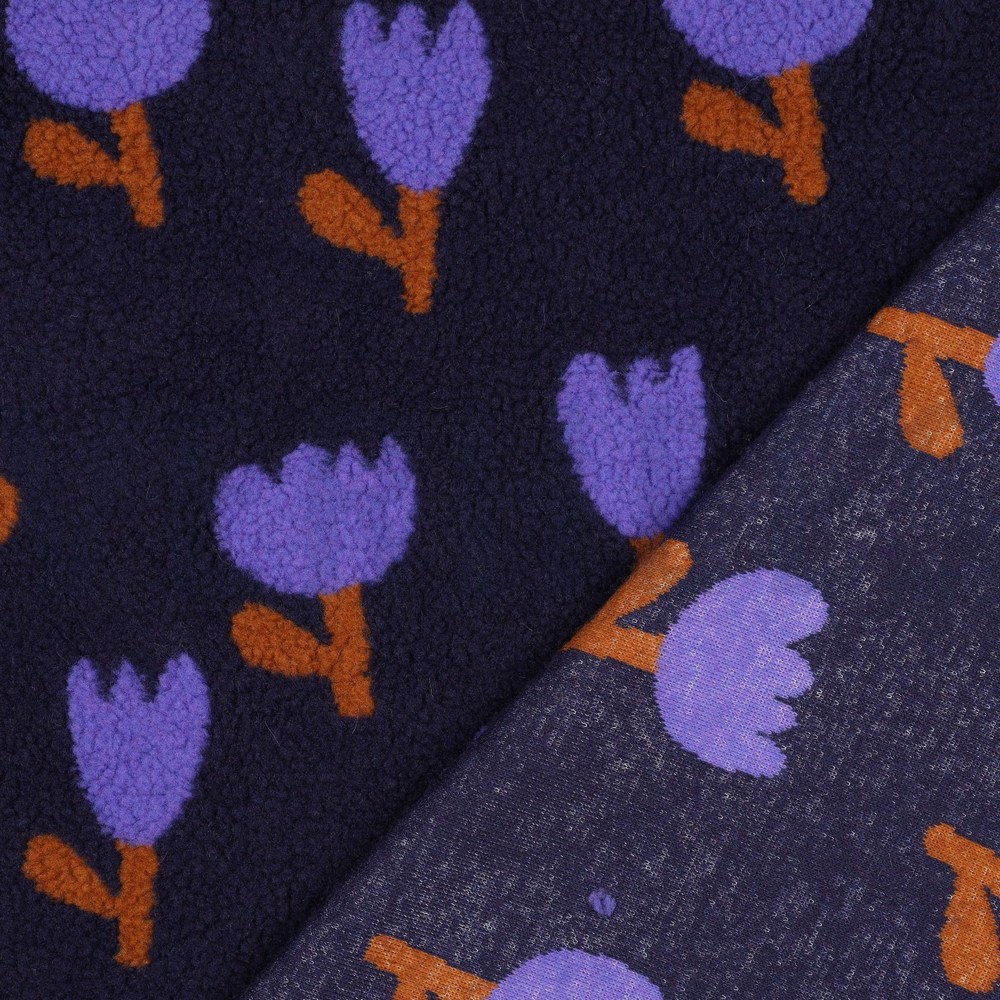 TEDDY JACQUARD FLOWERS NAVY #7
