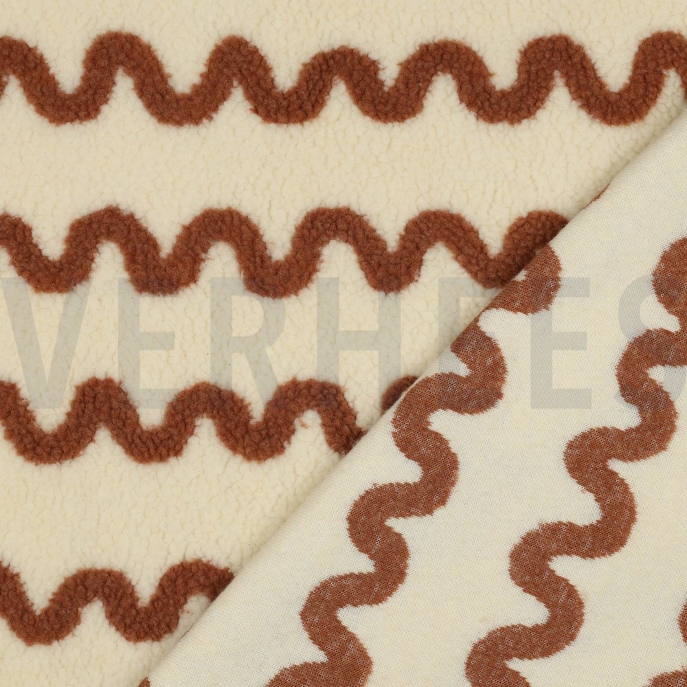 TEDDY JACQUARD WAVES CAMEL #7