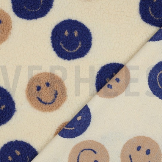 TEDDYSTOFF JACQUARD HAPPY FACES ECRU #7