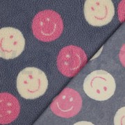TEDDYSTOFF JACQUARD HAPPY FACES JEANSBLAU (thumbnail) #4
