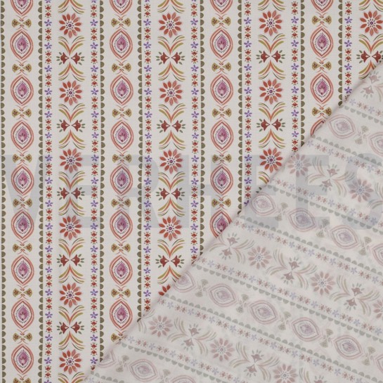 FINE POPLIN DIGITAL FLOWERS OFFWHITE #7