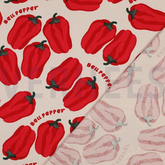 TOILE CANVAS POIVRONS NATUREL #7