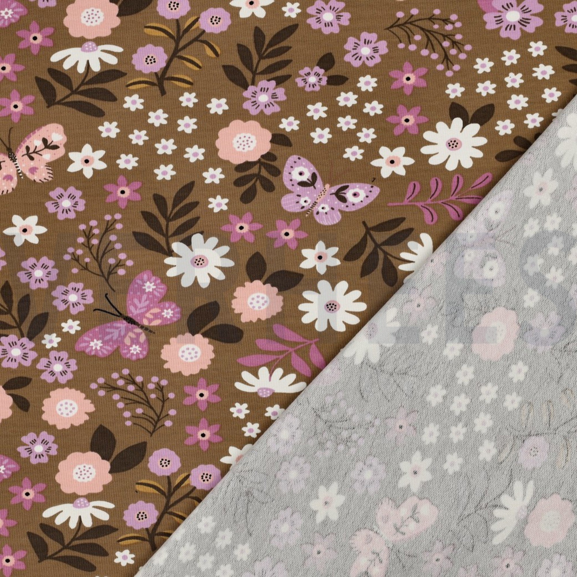 FRENCH TERRY FLEURS CAMEL (high resolution) #4