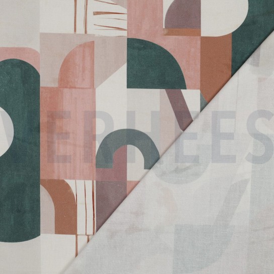 CANVAS DIGITAL GEOMETRIC GREEN #7