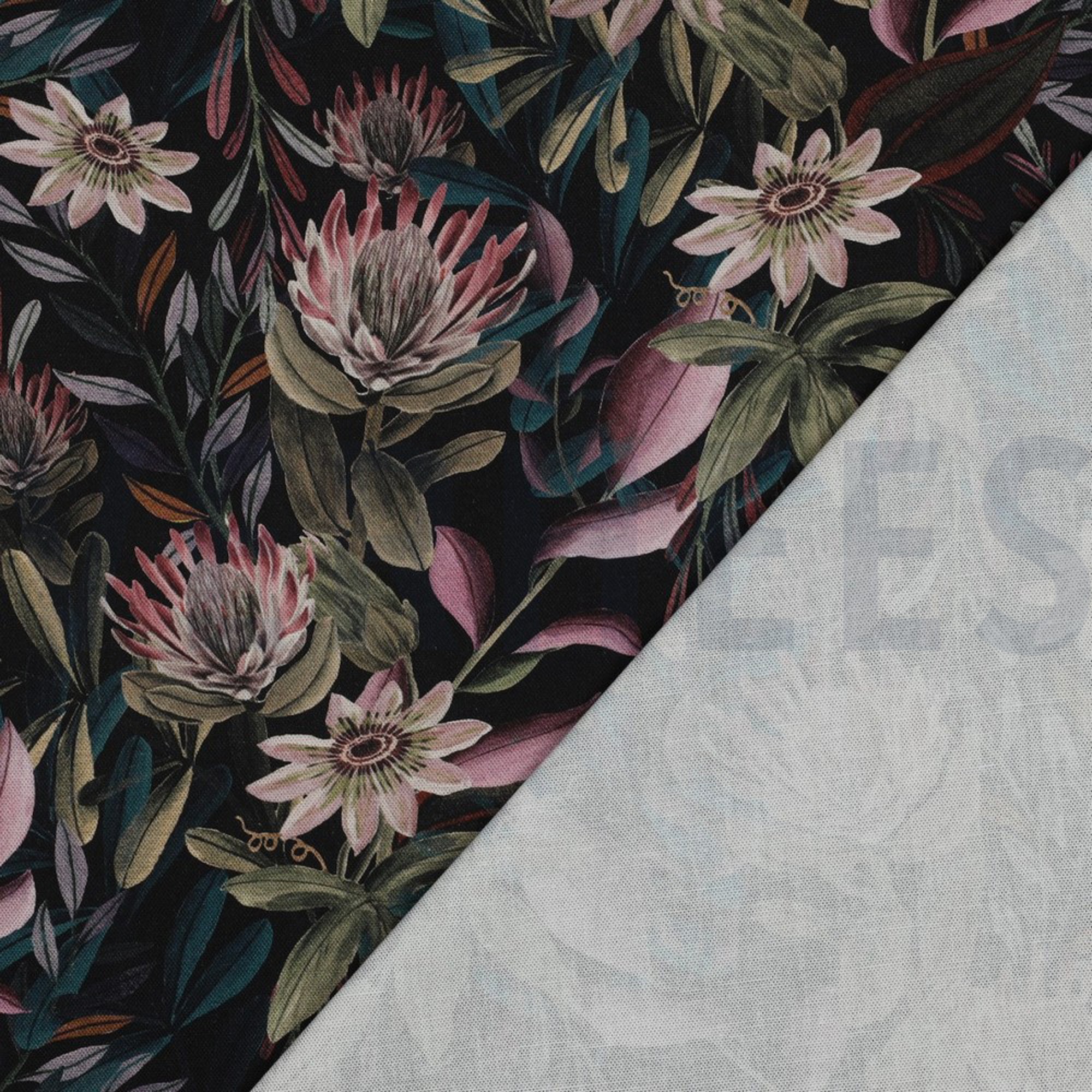 CANVAS DIGITAAL BLOEMEN ZWART (high resolution) #4