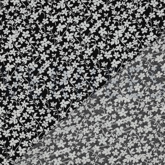 VISCOSE RADIANCE FLEURS NOIR #7