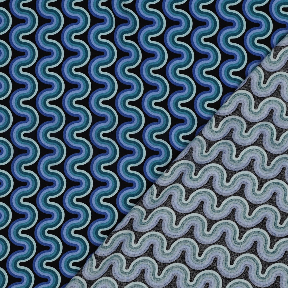 VISCOSE RADIANCE GEOMETRIC GREEN #7