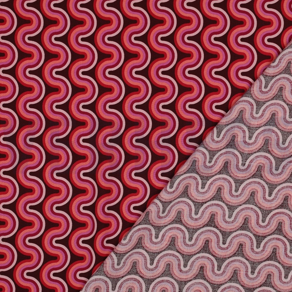 VISCOSE RADIANCE GEOMETRIC PINK #7