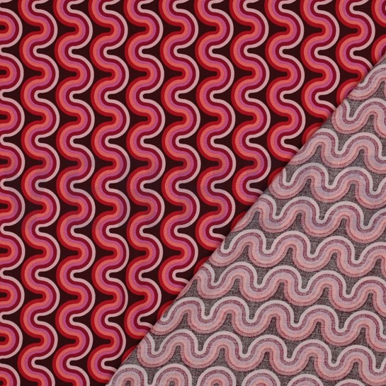 VISKOSE RADIANCE GEOMETRISCH ROSA #7