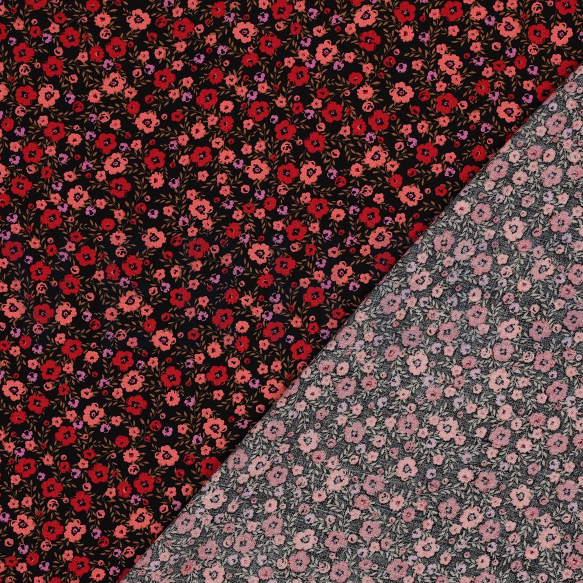 VISKOSE RADIANCE BLUMEN SCHWARZ (high resolution) #4