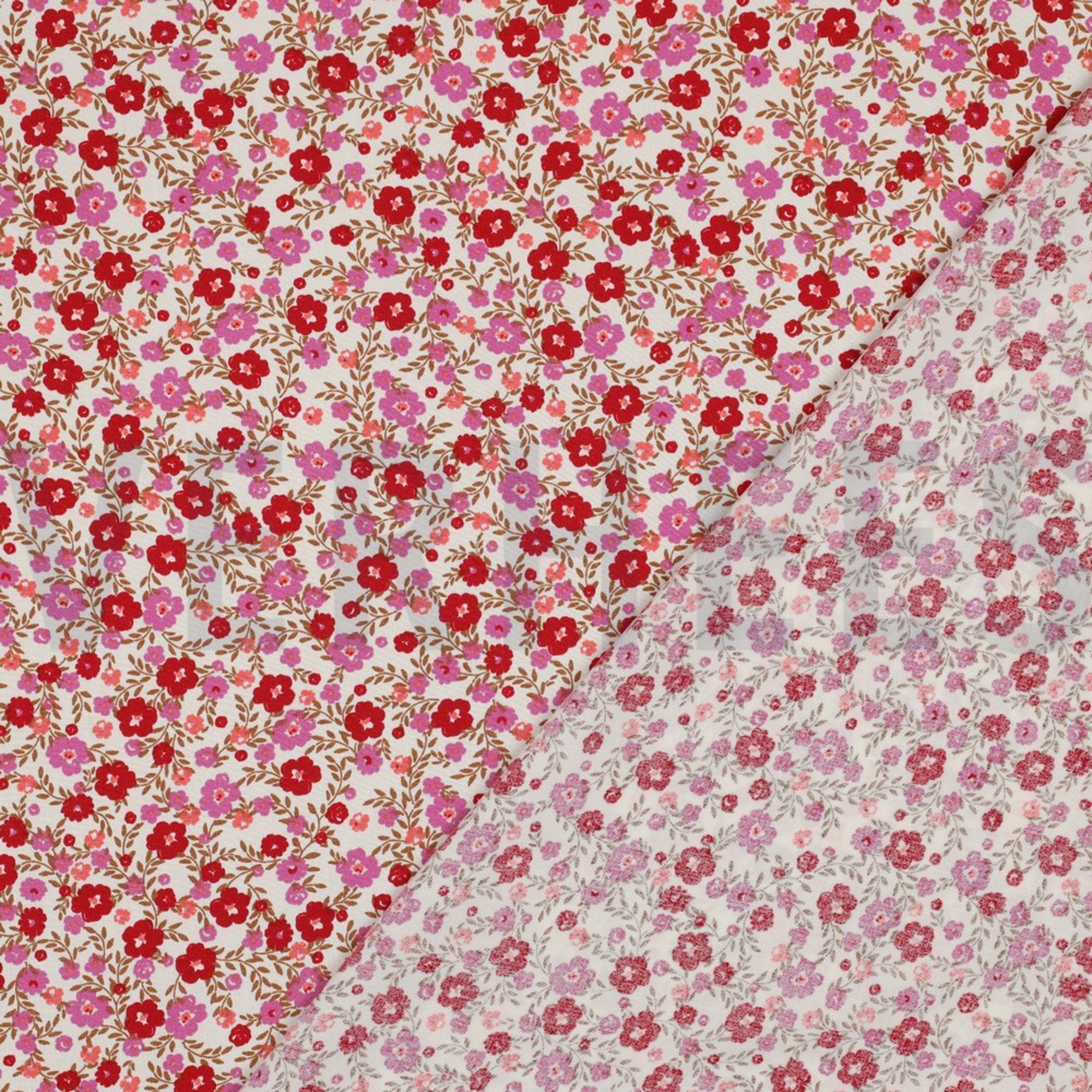 VISCOSE RADIANCE FLEURS BLANC CASSÉ (high resolution) #4