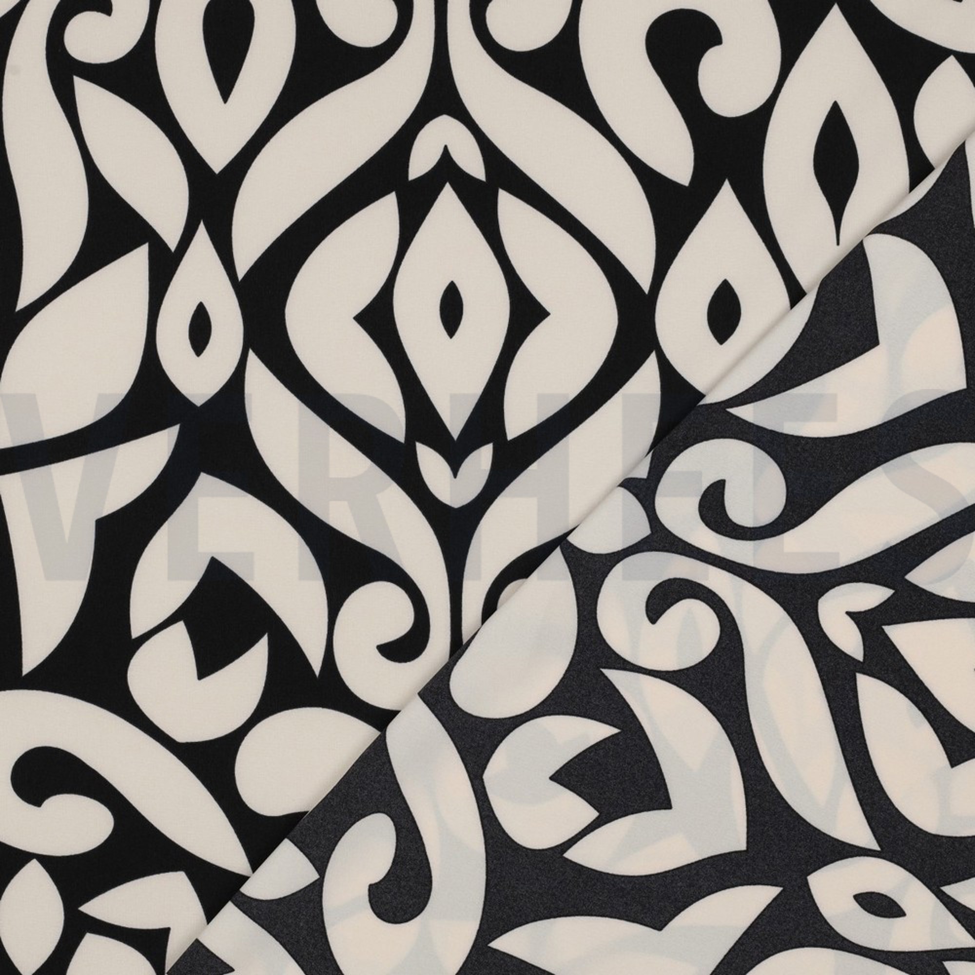 MAGNOLIA STRETCH ABSTRACT BLACK (high resolution) #4