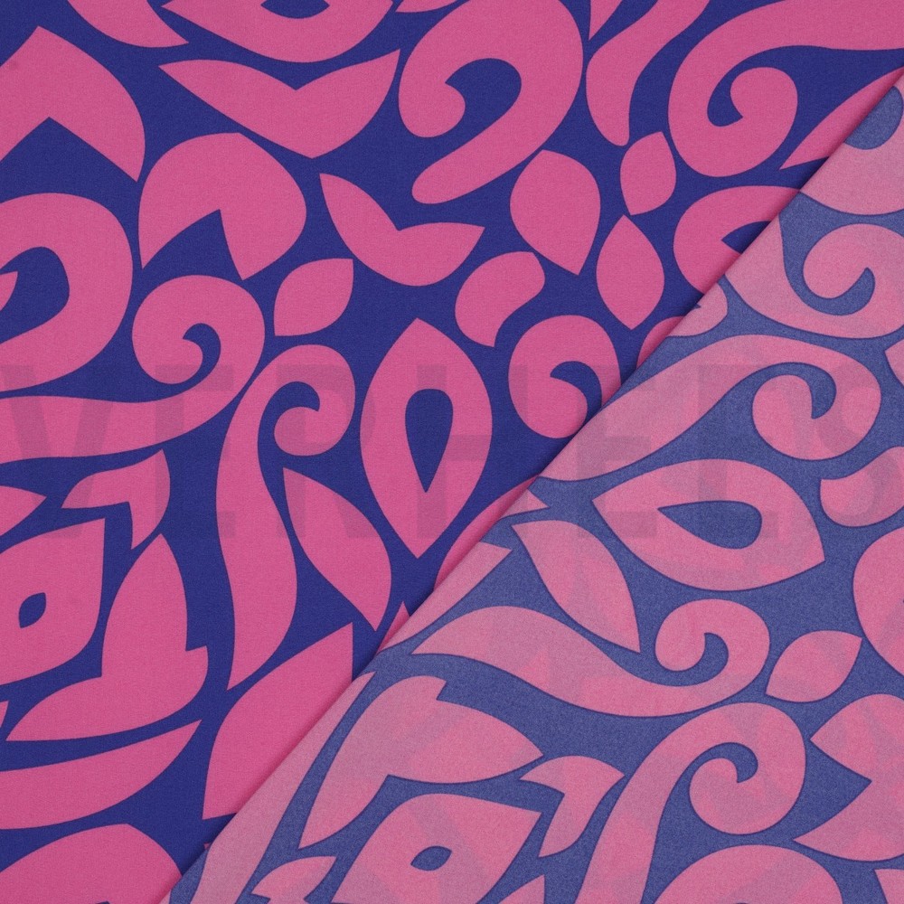 MAGNOLIA STRETCH ABSTRACT COBALT #7