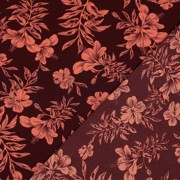 MAGNOLIA STRETCH TROPISCHE BLOEMEN BORDEAUXROOD (thumbnail) #4