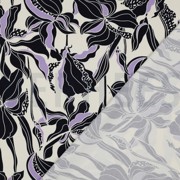 VISCOSE ROSELLA STRETCH BLOEMEN ECRU (thumbnail) #4