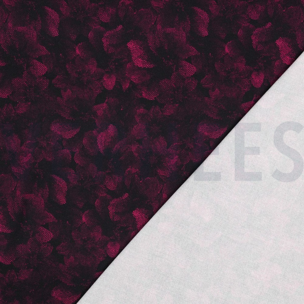 VISCOSE ROSELLA STRETCH DIGITAAL BLOEMEN FUCHSIA #7