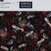 FRENCH TERRY DIGITAL TATTOO BLACK/TAUPE (thumbnail) #4