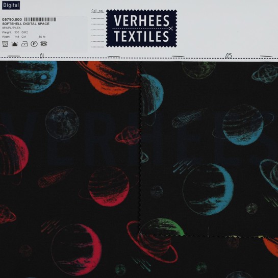 SOFTSHELL DIGITAL SPACE BLACK/YELLOW #7