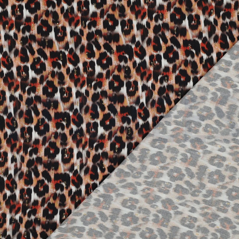 VISCOSE LUREX DIGITAL PEAU D’ANIMAL BRUN #7