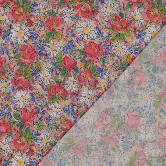 LENZING™ ECOVERO™ DIGITAL FLOWERS PINK #7