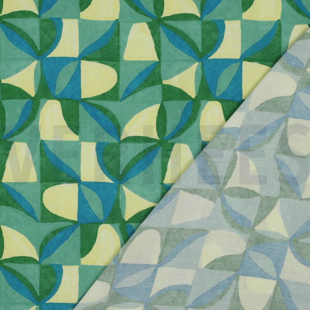 LENZING™ ECOVERO™ DIGITAL ABSTRACT GREEN #7
