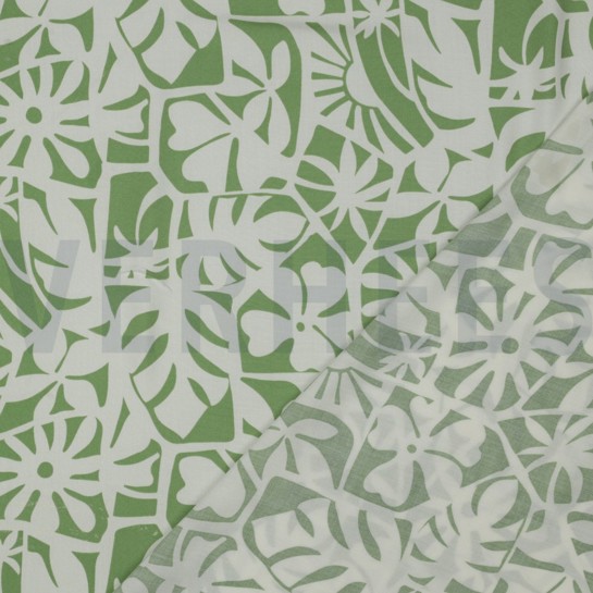 LENZING™ ECOVERO™ GEOMETRIC GREEN #7