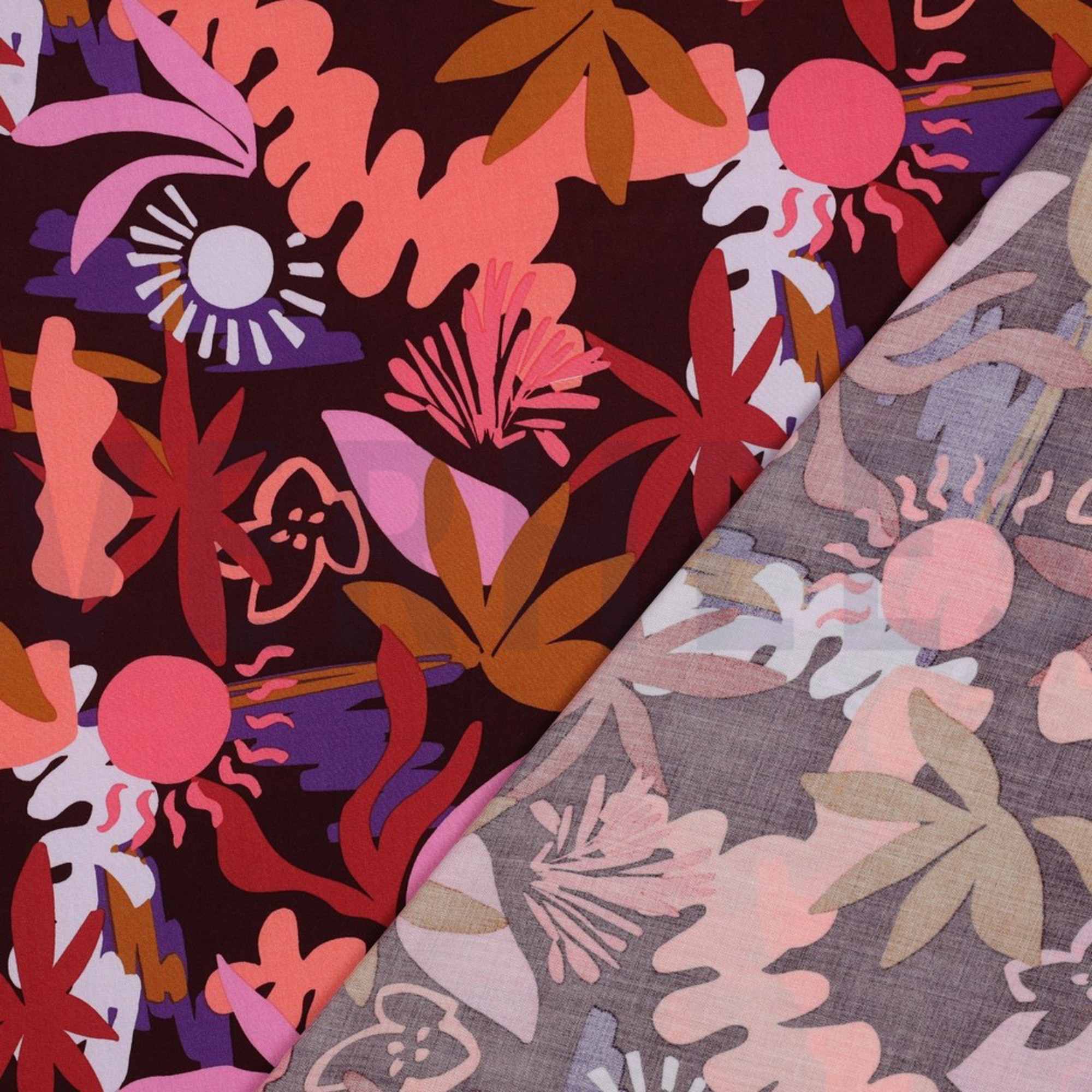 LENZING™ ECOVERO™ FLOWERS BORDEAUX (high resolution) #4