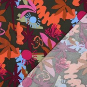 LENZING™ ECOVERO™ FLOWERS ARMY GREEN (thumbnail) #4