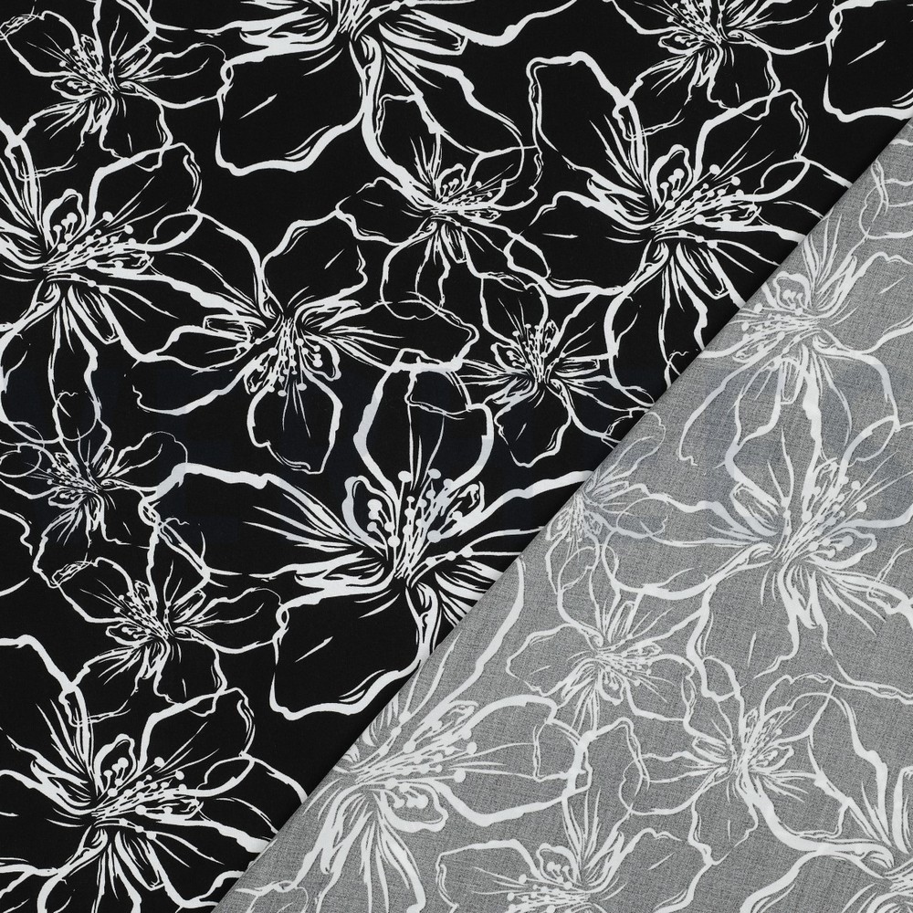 LENZING™ ECOVERO™ FLOWERS BLACK #7