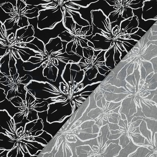 LENZING™ ECOVERO™ FLOWERS BLACK #7