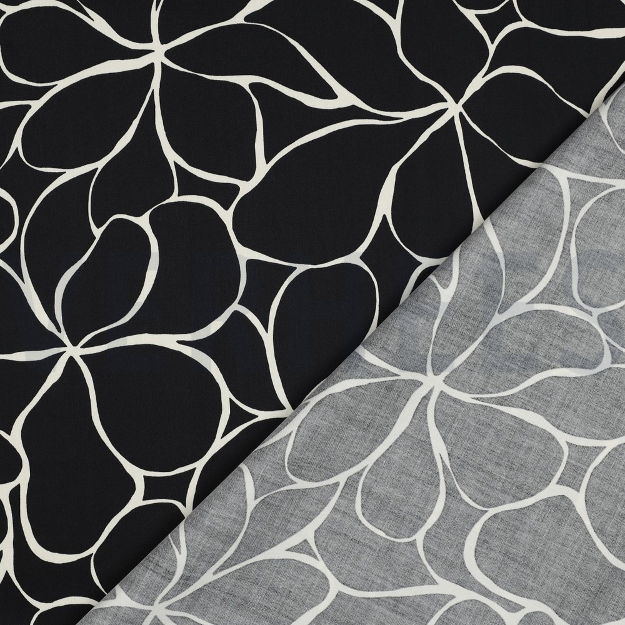 BAUMWOLLE SATIN BLUMEN SCHWARZ (high resolution) #4