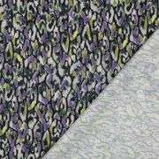 COTTON SATIN DIGITAL ANIMAL SKIN BLACK (thumbnail) #4