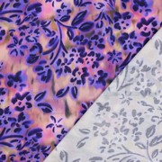 COTON SATIN DIGITAL FLEURS VIOLET (thumbnail) #4