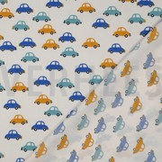 POPELINE DE COTON VOITURES BLANC CASSÉ (thumbnail) #4