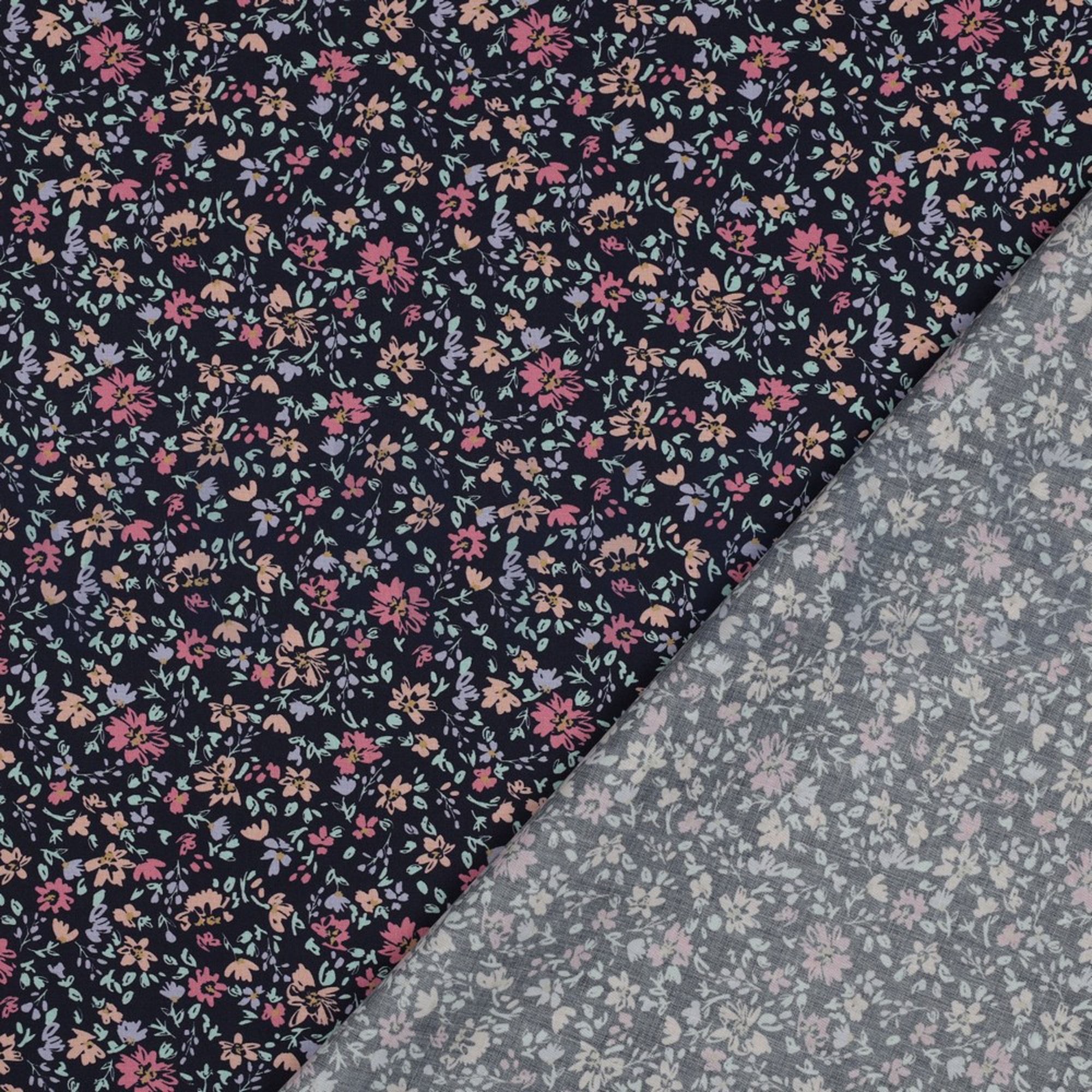 FINE POPLIN FLOWERS NAVY (high resolution) #4