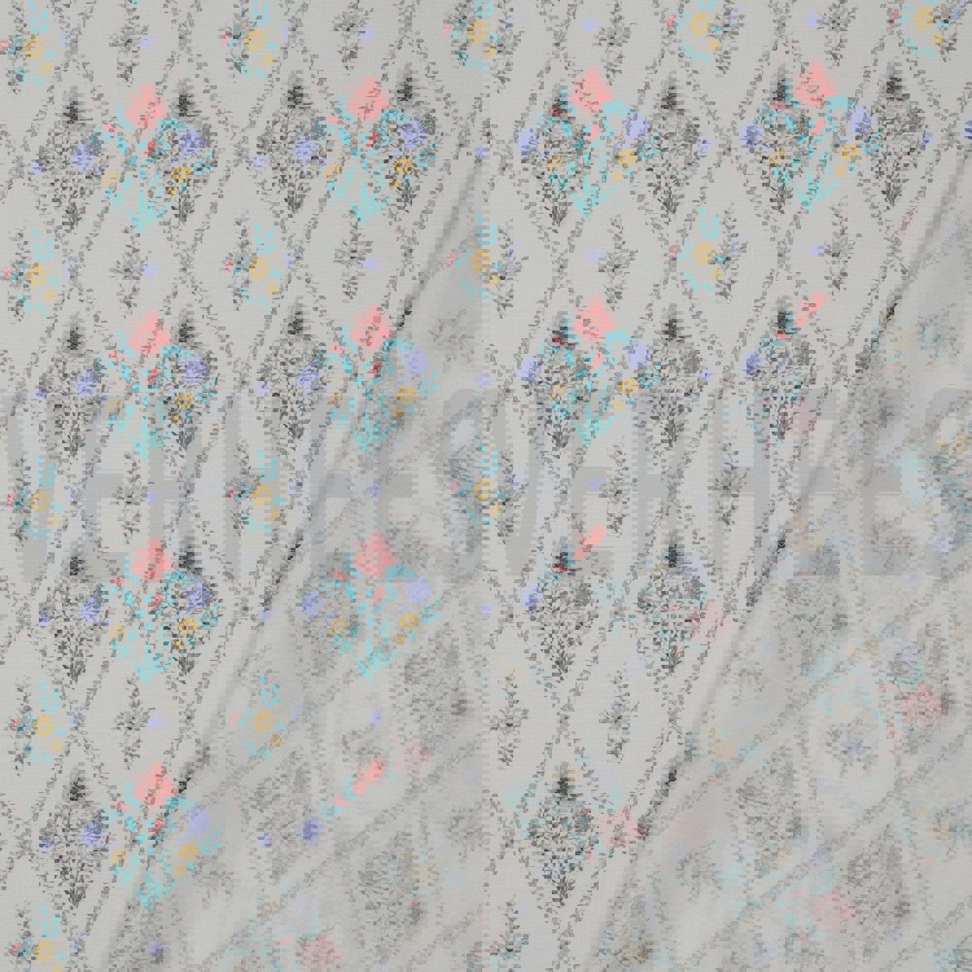 FINE POPLIN DIGITAL FLOWERS OFFWHITE (high resolution) #4