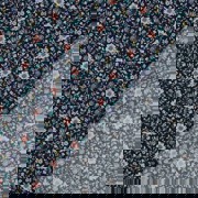 FINE POPLIN DIGITAL FLOWERS NAVY (thumbnail) #4