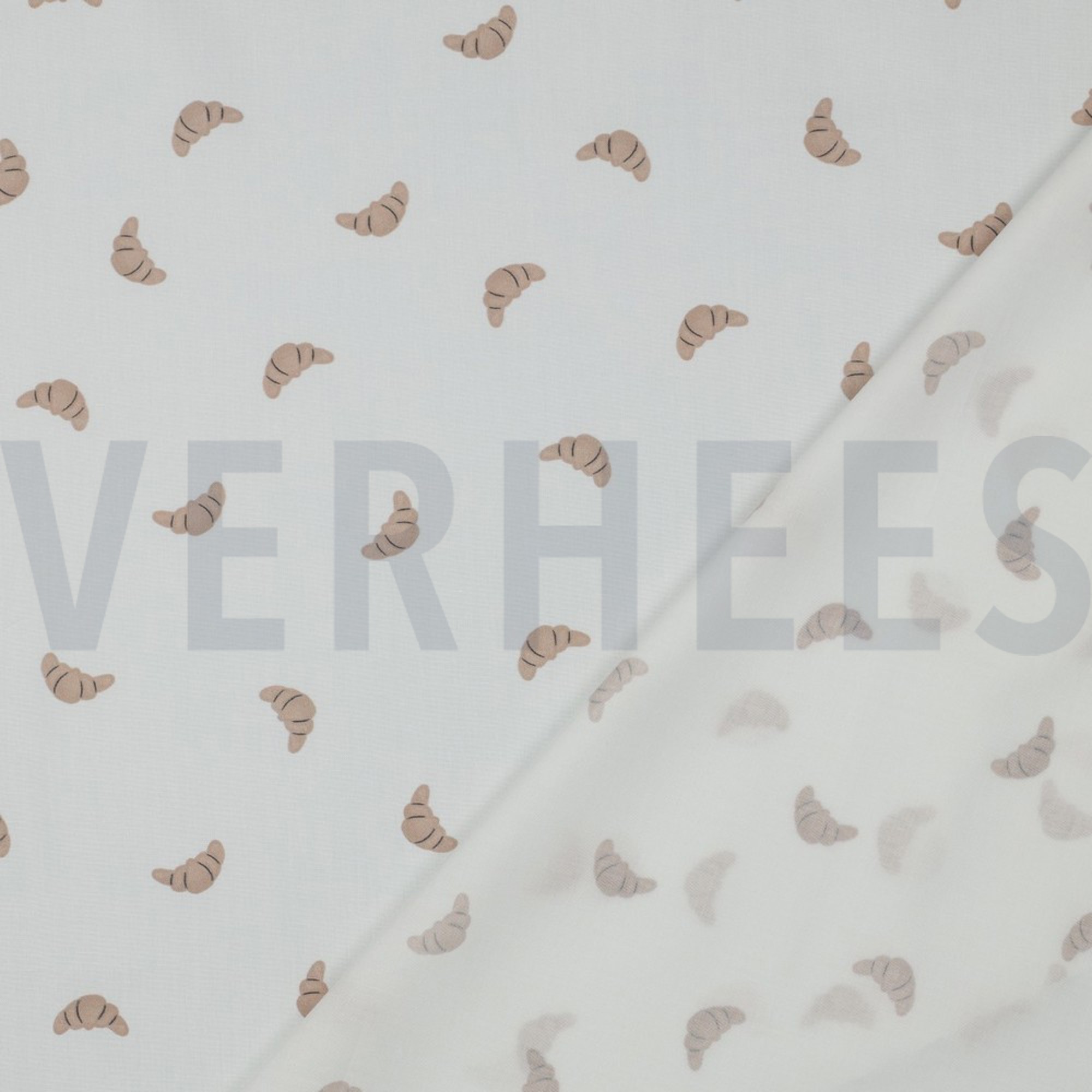 KATOENEN POPLIN DIGITAAL VIVE LA FRANCE WIT (high resolution) #4