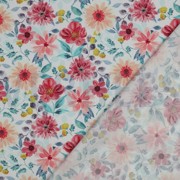 KATOENEN POPLIN DIGITAAL BLOEMEN ROOD (thumbnail) #4