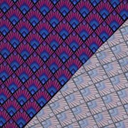 VISCOSE RADIANCE DIGITAL GRAPHIQUE BLEU MARINE (thumbnail) #4