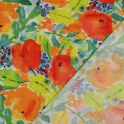 VISCOSE RADIANCE DIGITAAL BLOEMEN ORANJE (thumbnail) #4