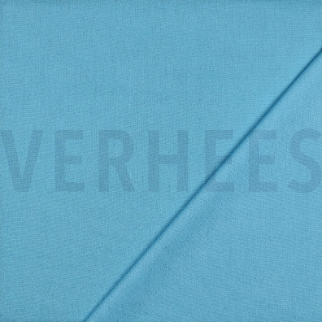 COTON POPLIN BLEU CIEL #7