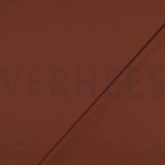 KATOENEN POPLIN BRUIN #7