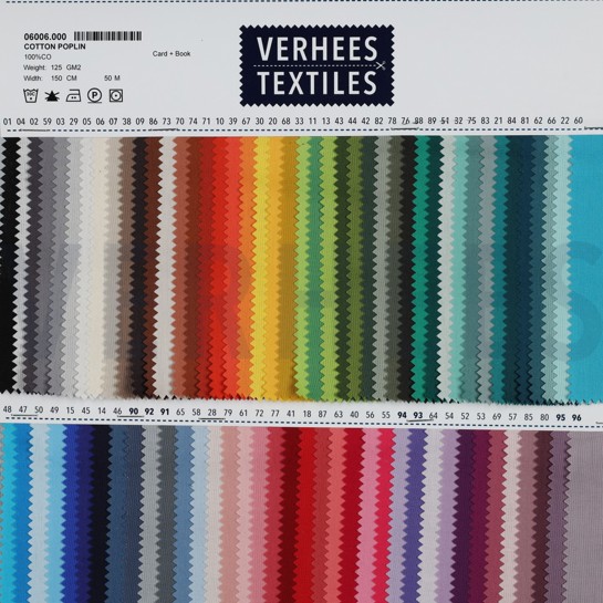 KATOENEN POPLIN ZEEGROEN #7