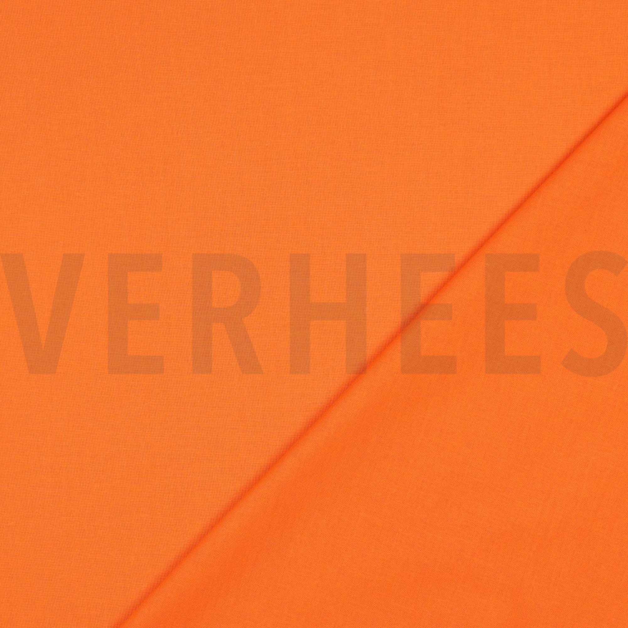 KATOENEN POPLIN MANDARIJNORANJE (high resolution) #4