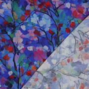 VISKOSE RADIANCE DIGITAL BLÄTTER KOBALTBLAU (thumbnail) #4